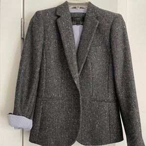 J. Crew Campbell Blazer Sparkle Sequin Donegal Wool Size 0